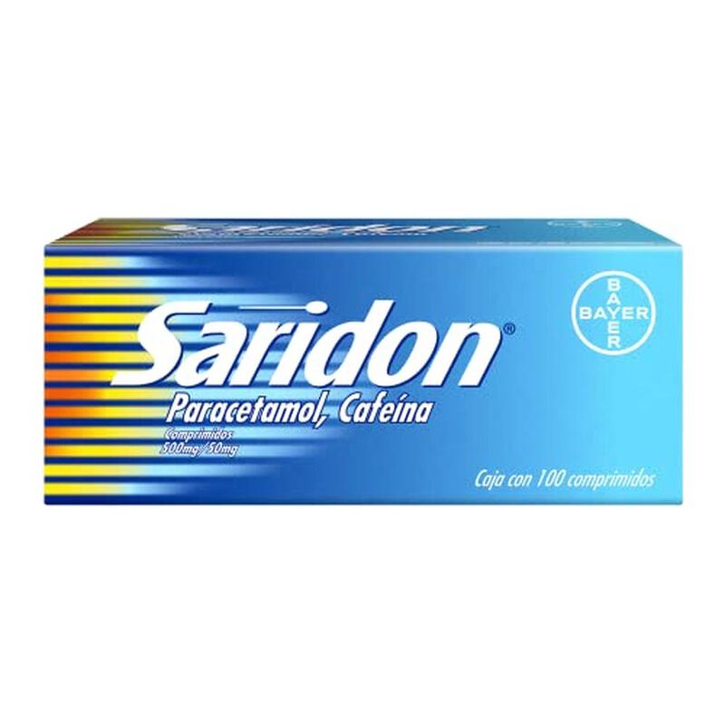 Saridon Paracetamol Y Cafe&iacute;na 100 Comprimidos image number null