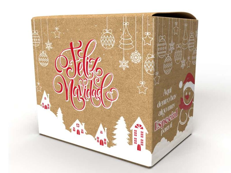 Caja Kraft 36x25x33 para Despensa Navide&ntilde;a image number null