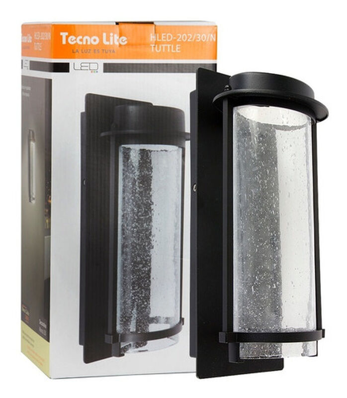 Lampara Muro Led Exterior Negro 16w Luz Suave C... image number null