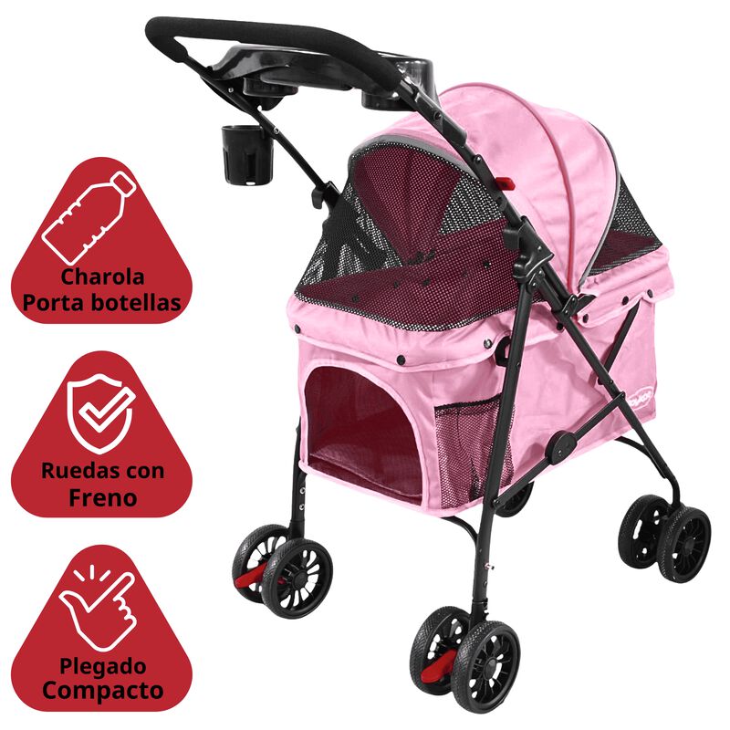 Carriola para Mascotas Cochecito para Perros y ... image number null