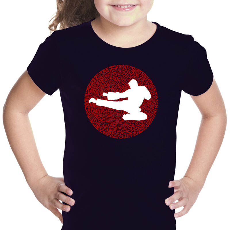 Camiseta Word Art Para Ni&ntilde;a - Tipos de Artes Ma... image number null