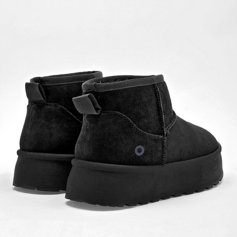 Moramora Bota con peluche para mujer negro image number null