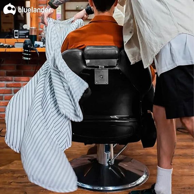 Sillón de Barbero Negro Bluelander image number null