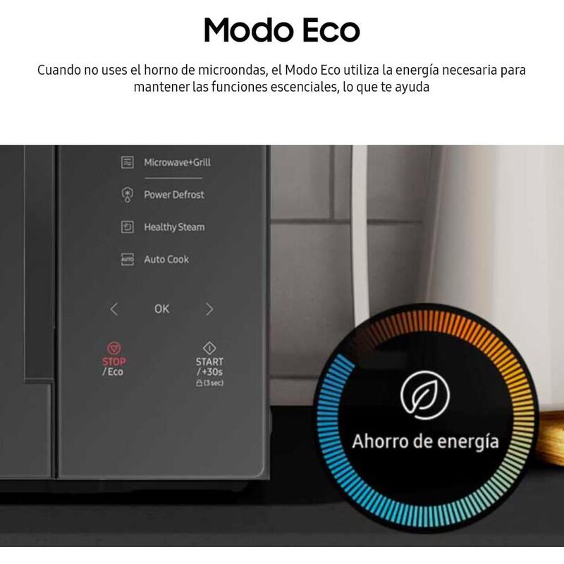 HORNO DE MICROONDAS SAMSUNG MS23K3513AW 0.8 PIE... image number null