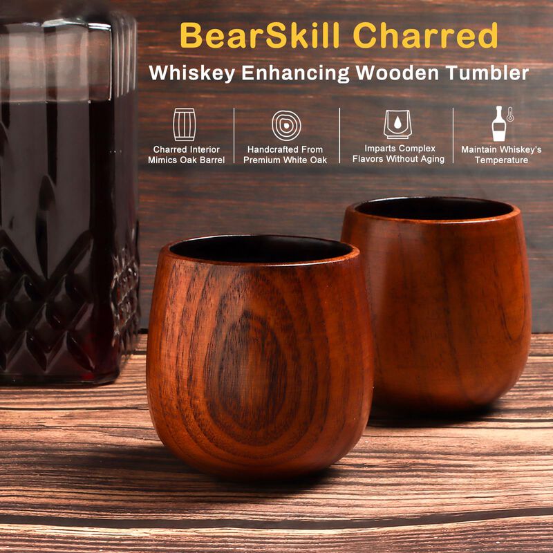 Vaso De Madera Para Whisky Bearskill, Vaso De B... image number null