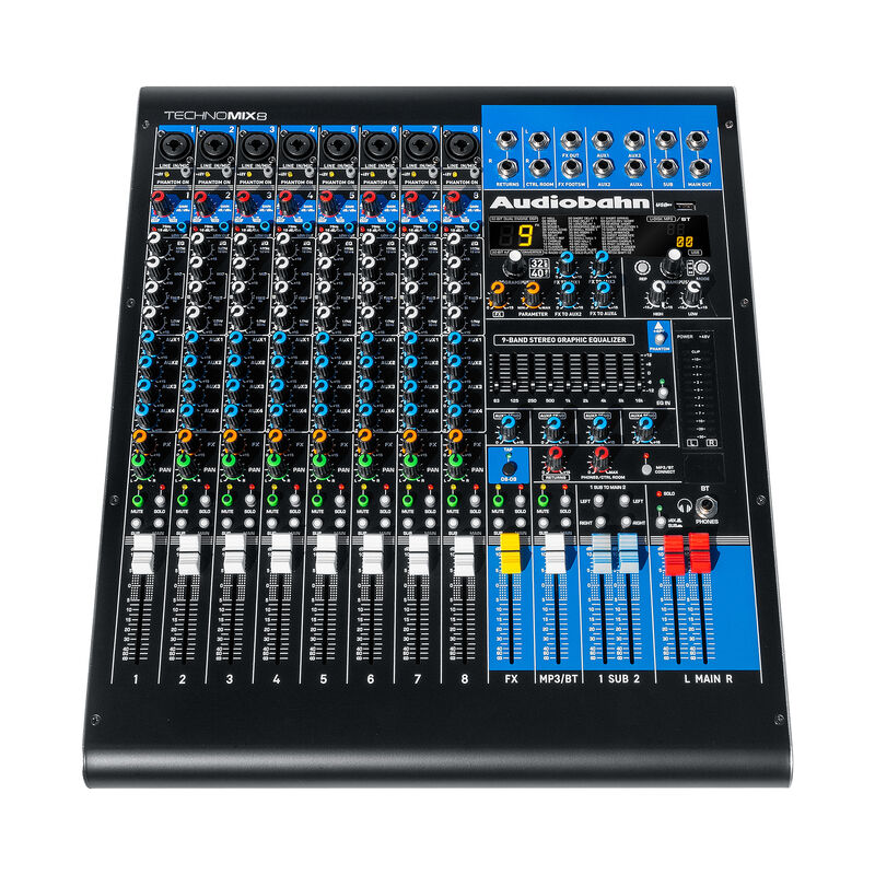 Mezcladora profesional 8 canales Audiobahn TECH... image number null