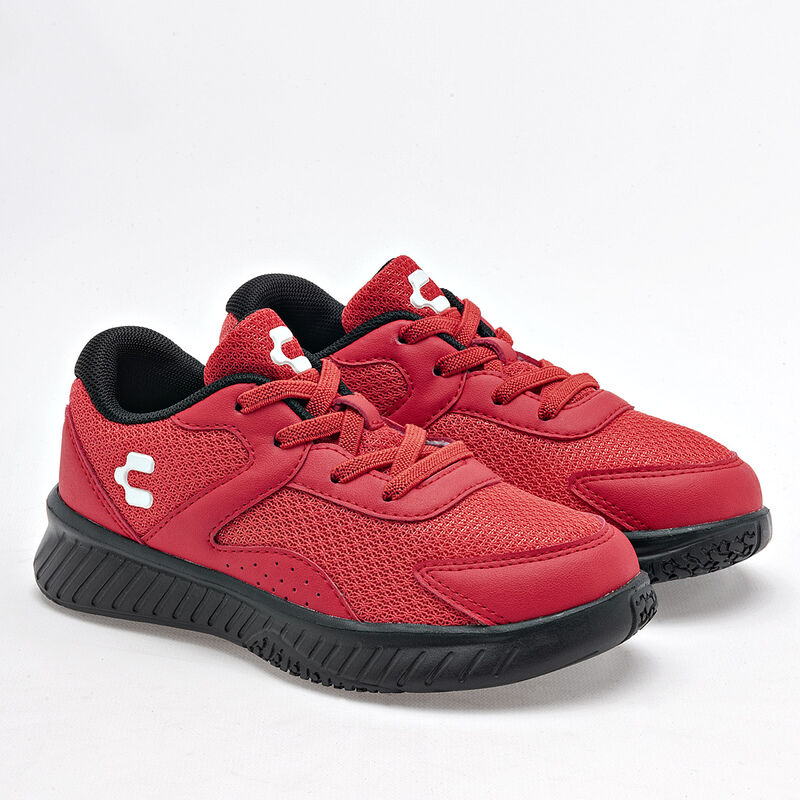 Charly Tenis urbano para ni&ntilde;o rojo, agujeta ela... image number null