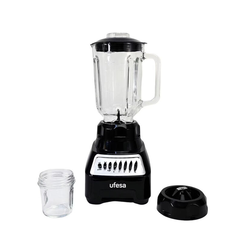 Licuadora Ufesa Vaso De Vidrio 1.5 Litros Negra... image number null