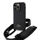 Funda Case Lacoste Crossbody Negro Compatible iPhone 15 Pro