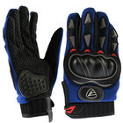 Guantes Moto Aptos Para Pantalla Táctil Protección Nudillos ITALIKA. Talla L Color Azul