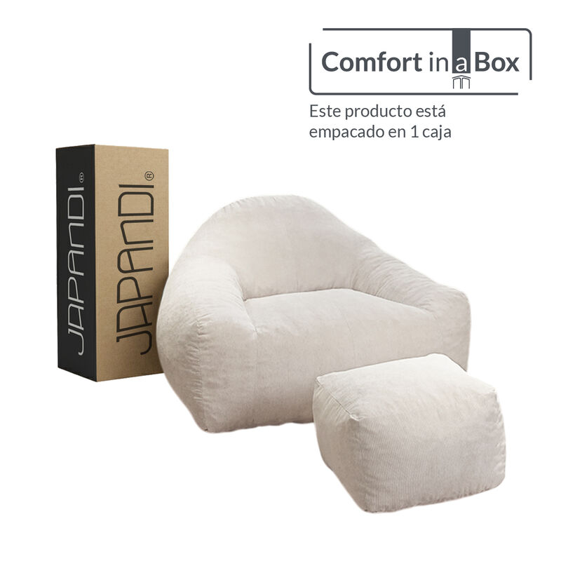 Sill&oacute;n Espuma Alta densidad LIKKA White 1 plaza... image number null