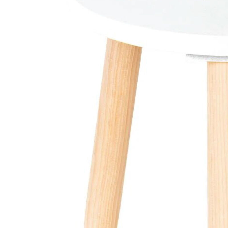 Banquito de Madera para Ni&ntilde;os- Redondo - Blanco image number null