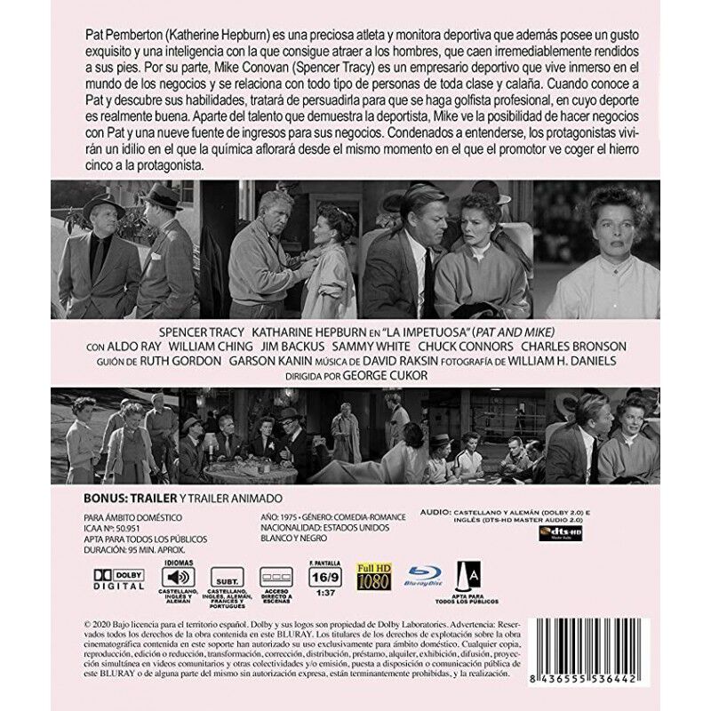 La Impetuosa [blu-ray] (1952) Pat And Mike image number null