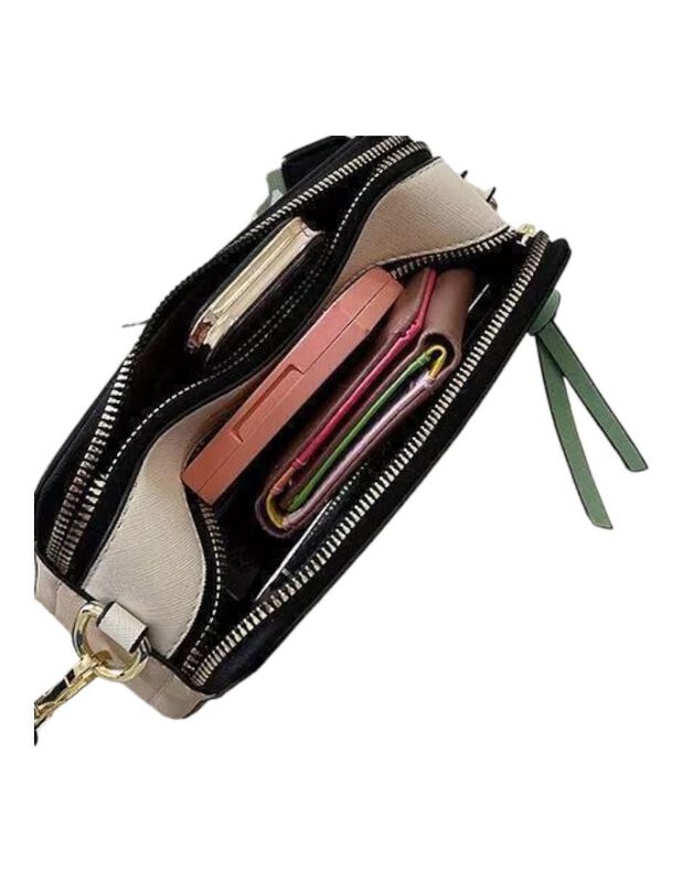 Bolsa Crossbody Pink Brule De Cuero Para Mujer image number null