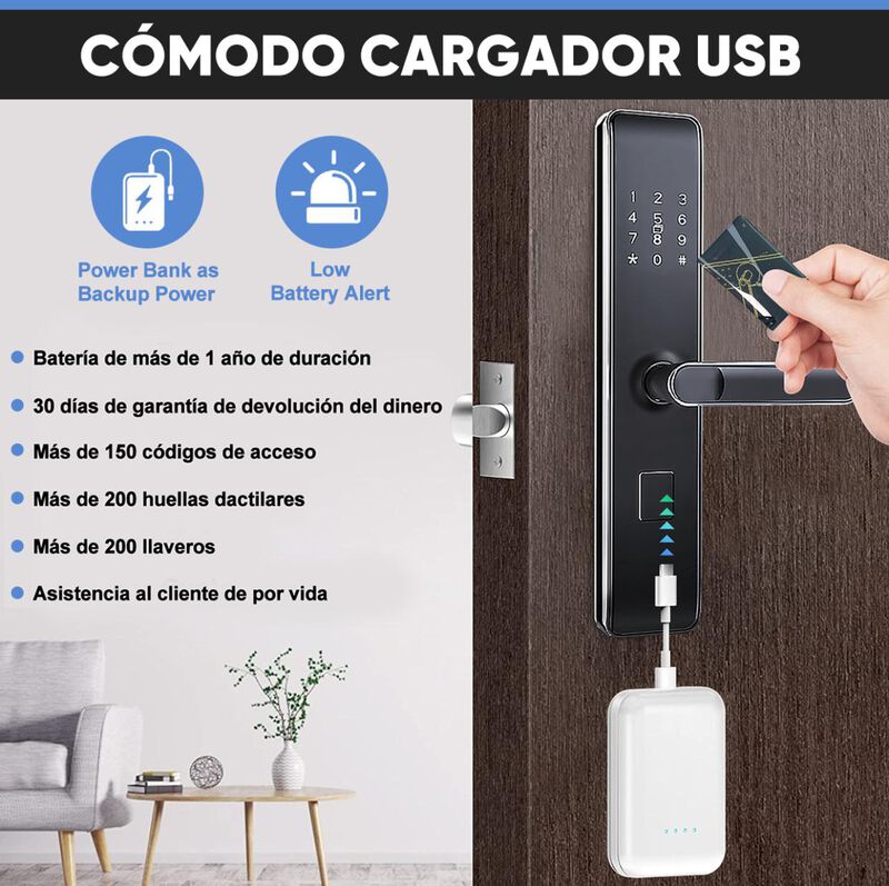 Cerradura Inteligente Smart C4 image number null