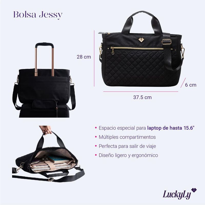 Bolsa Para Laptop Mujer Resistente Malet&iacute;n Cros... image number null