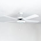 Ventilador De Techo Solaris Con Luz 52 Pulgadas Blanco