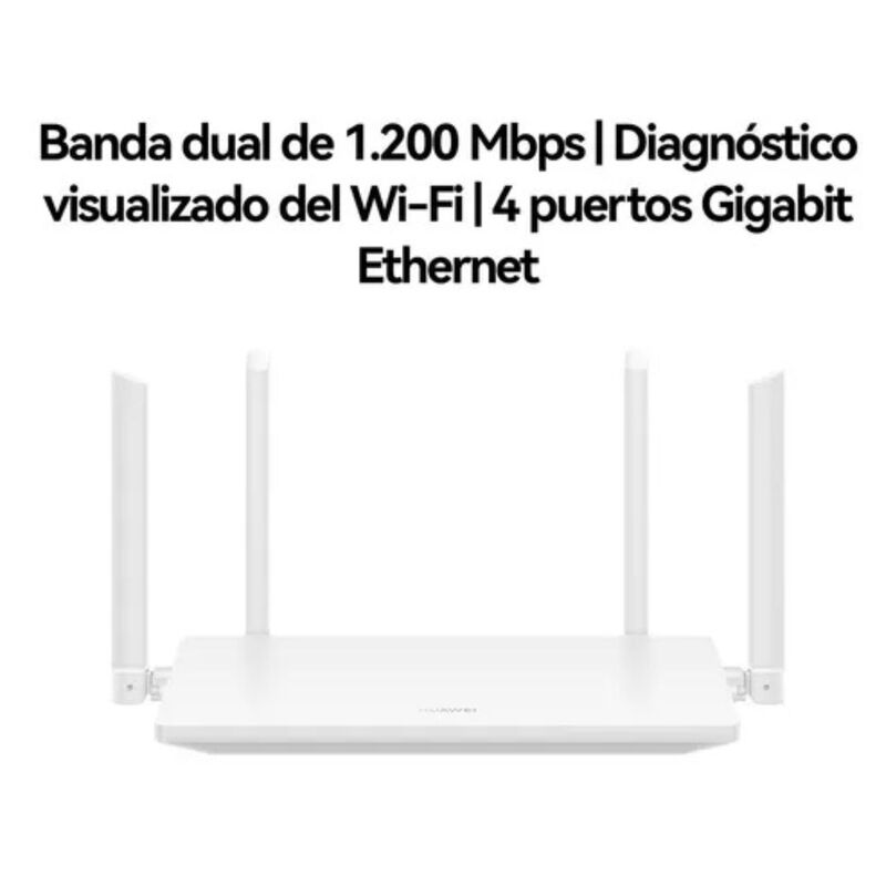Router inal&aacute;mbrico Huawei WiFi AX1 WS5203 - Bla... image number null