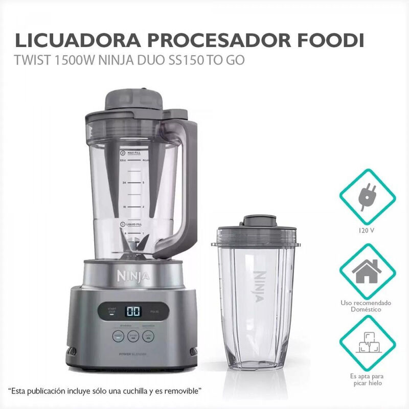 Licuadora Ninja Twisti con Procesador 1500W (SS... image number null