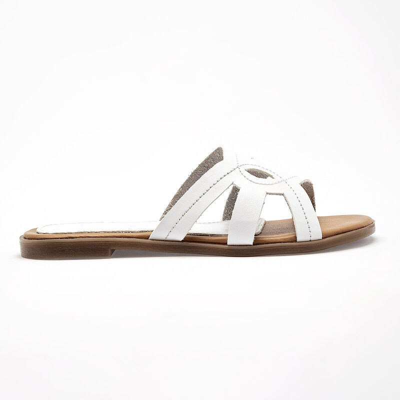 Been Class sandalia piso para mujer blanco cod ... image number null