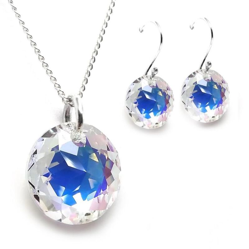 Collar y aretes Classic con plata .925 Zvezda image number null