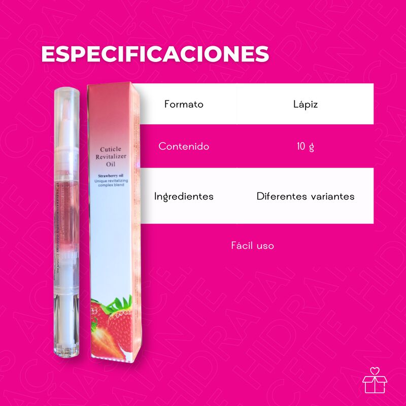 Aceite para Cut&iacute;culas Hidratante para U&ntilde;as 24 P... image number null