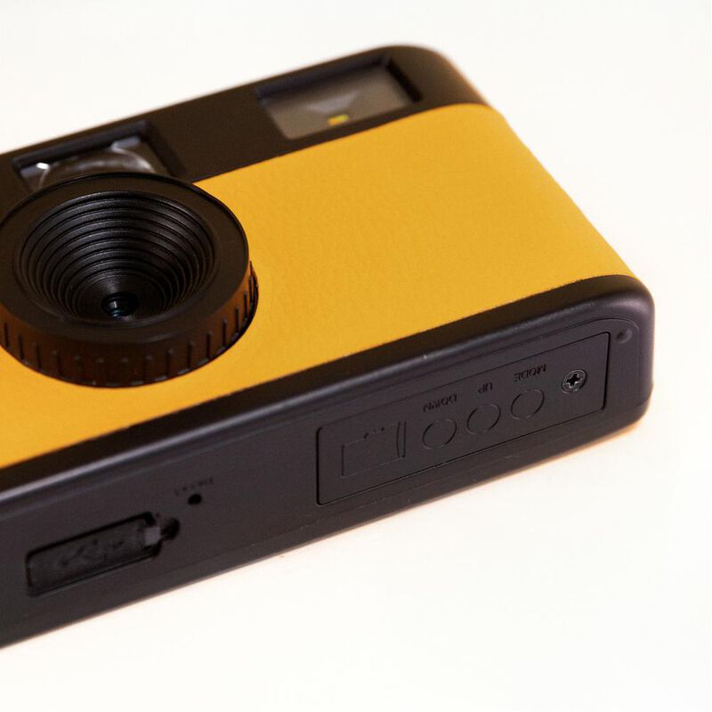 C&aacute;mara Estilo Retro Camp Snap Amarillo image number null