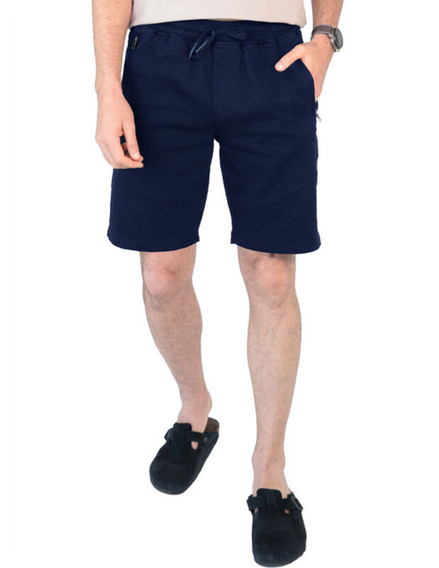 Short Caballero Cintura Ajustable Azul Marino R... image number null