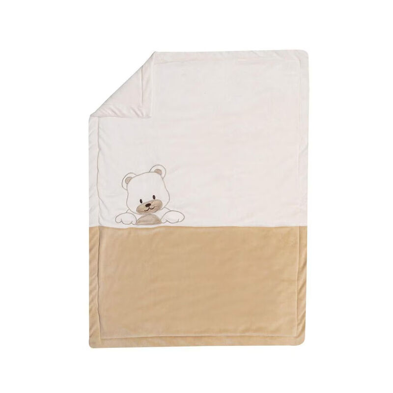 Cobertor Cuna Chiqui Mundo Bordado Bear image number null