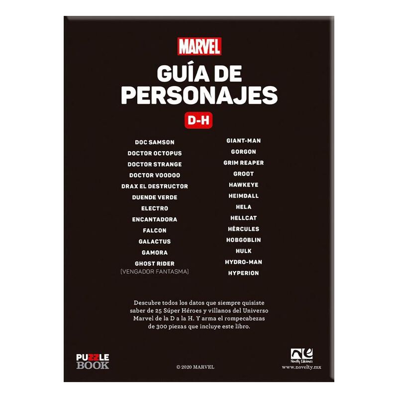 Libro + Rompecabezas Marvel Gu&iacute;a De Personajes ... image number null