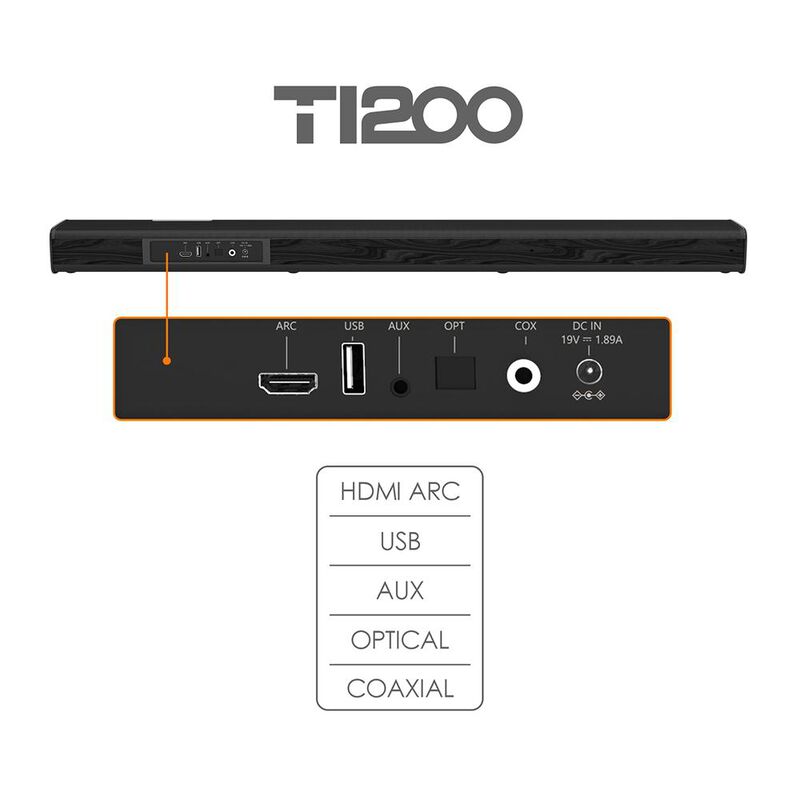 Barra de Sonido T-1200 Alienpro 150W RMS Subwoo... image number null