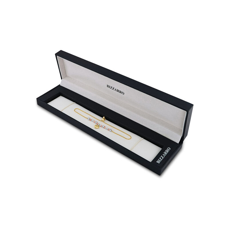 Pulsera De Oro Florentino 14K Con Coraz&oacute;n image number null