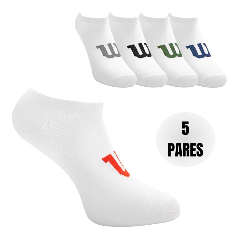 Wilson 5 Pares de Tines para Ni&ntilde;o, Color Blanco... image number null