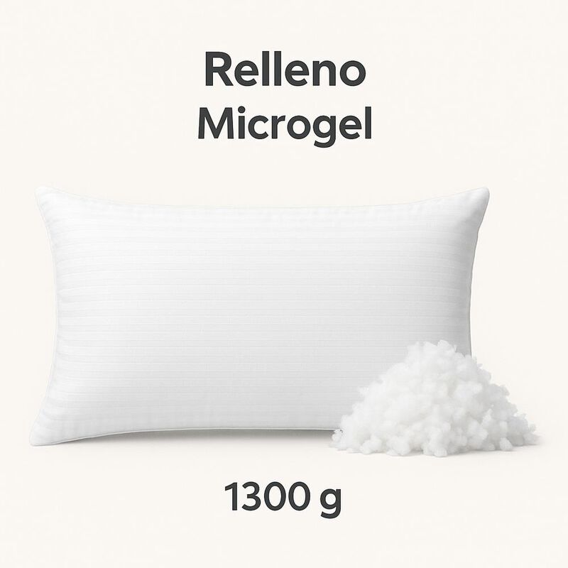 Pack 2 Almohadas Hoteleras King Size Microgel L... image number null