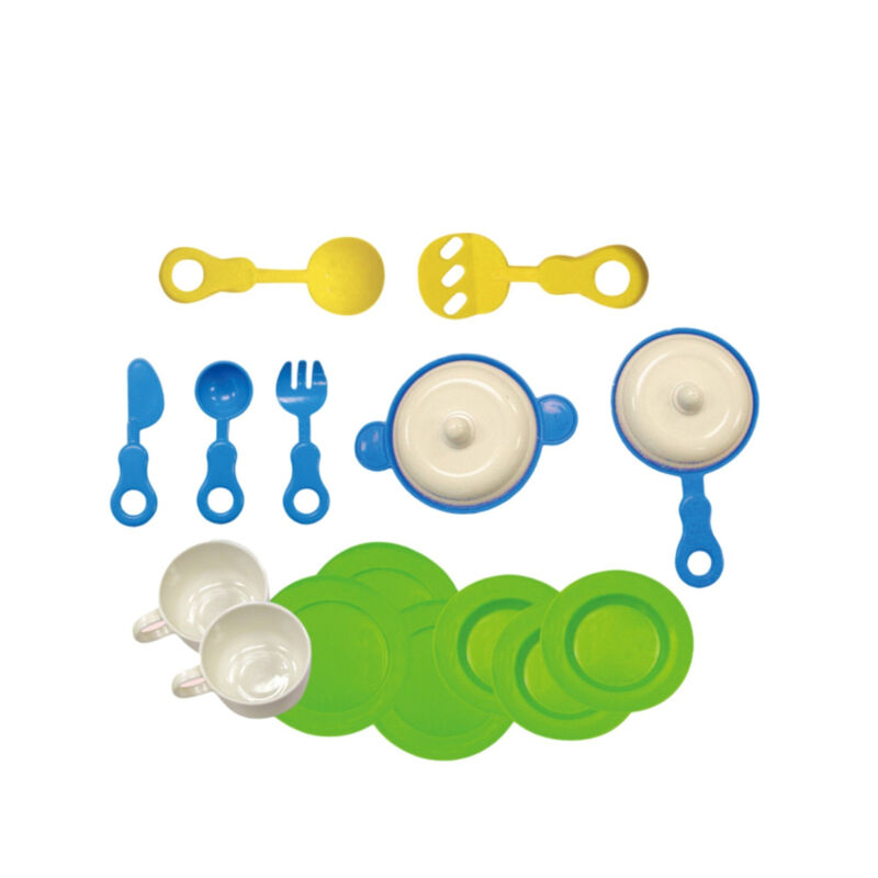 Cocina Mini Chef Color Verde Con 15 Accesorios ... image number null
