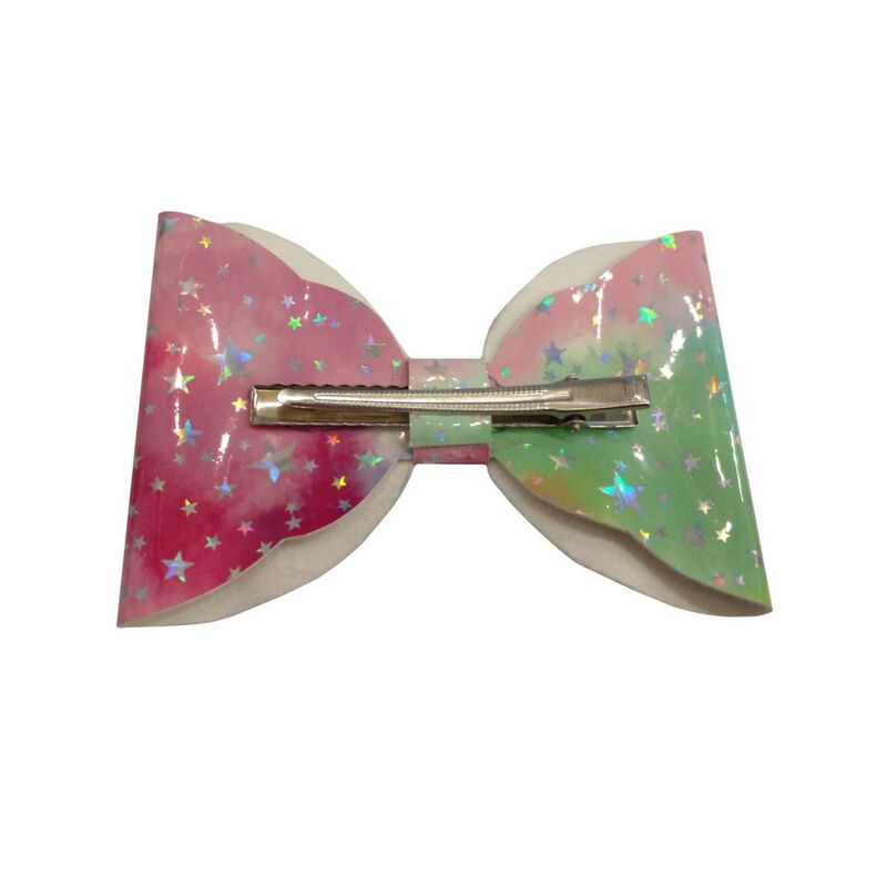 Broche Con Mo&ntilde;o Para Cabello Doble Arco&iacute;ris image number null