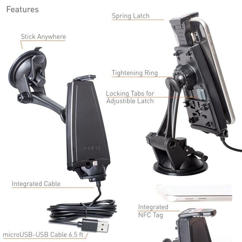 Soporte iBOLT mPro con cargador y NFC para Andr... image number null