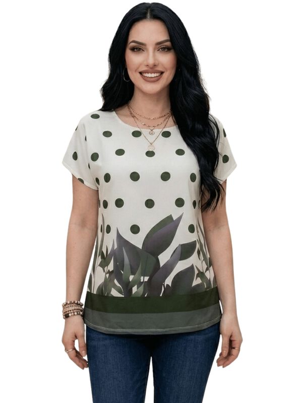 Blusa Casual Bluson Malabis Bl-1041 Blanco image number null