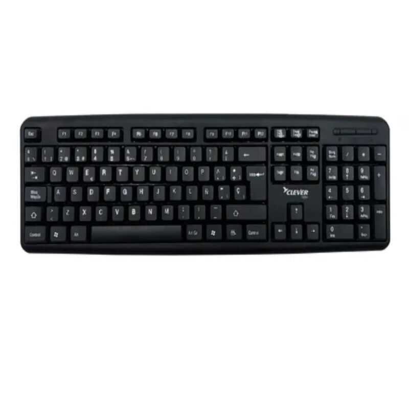 Teclado Al&aacute;mbrico Clever Office Cf-KBU400 USB N... image number null
