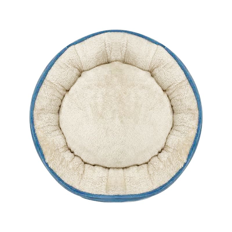 Cama con Borrega para Mascota Chica color Azul ... image number null