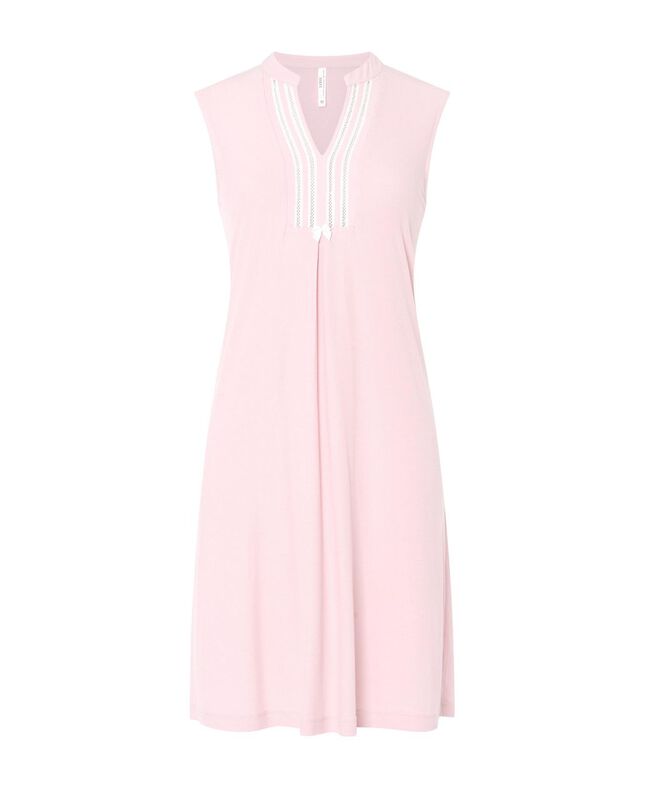 Camis&oacute;n Corto de Mujer Lohe con Entredos Rosa image number null