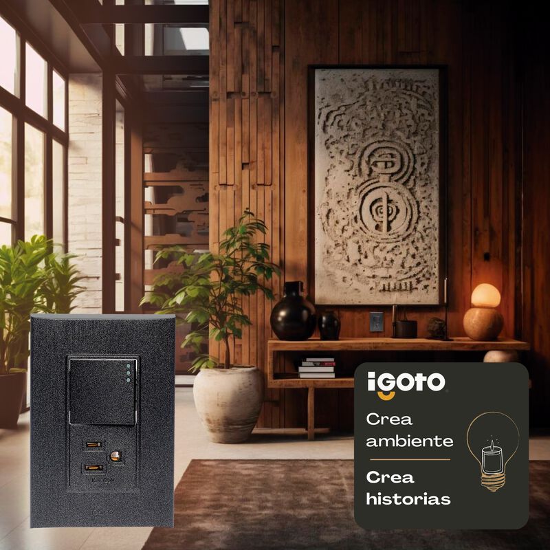 10 Pack Placa de 3 M&oacute;dulos Apagador y contacto ... image number null