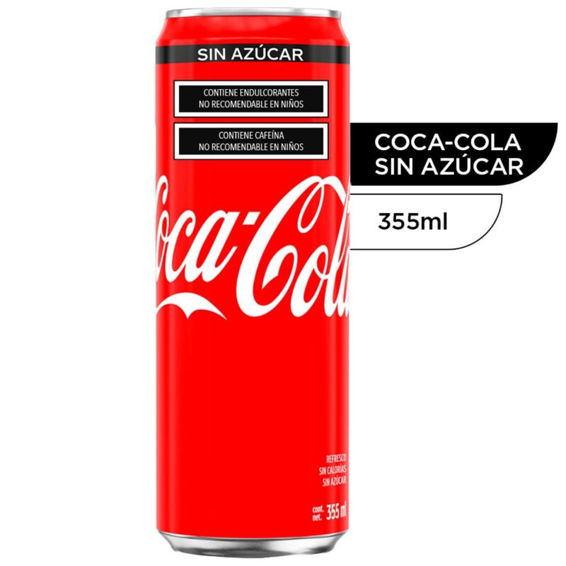 Refresco Coca-Cola Sin Az&uacute;car  355ml image number null