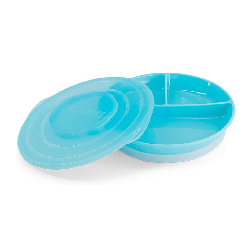 Plato Dividido 6+m Twistshake Azul Pastel image number null