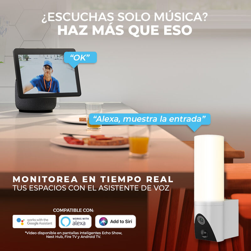 C&aacute;mara de Monitoreo con L&aacute;mpara Inteligente Wi-... image number null