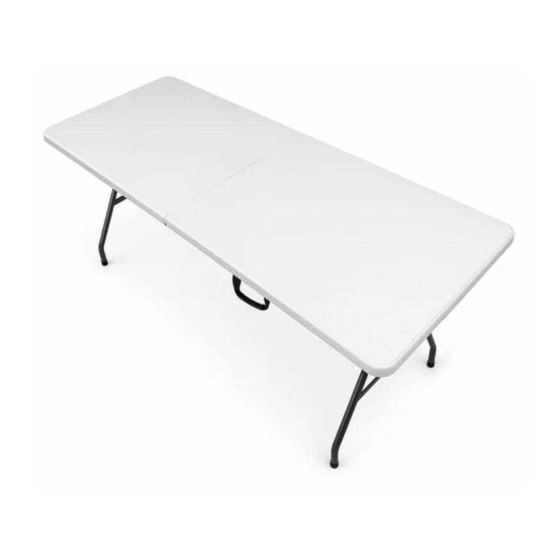 Mesa De Pl&aacute;stico Plegable Pelda&ntilde;os Blanca 70332... image number null