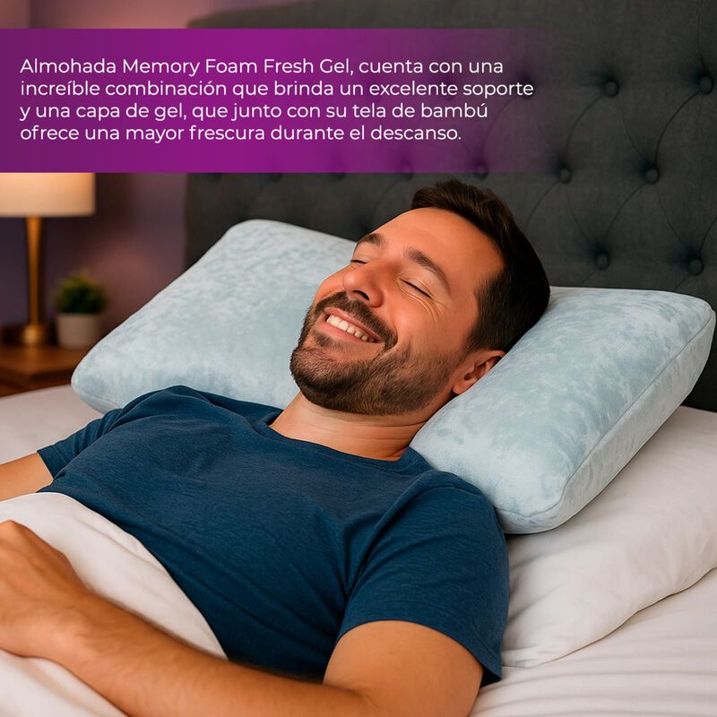 Almohada Spring Air Bamboo Infinite Memory Foam... image number null
