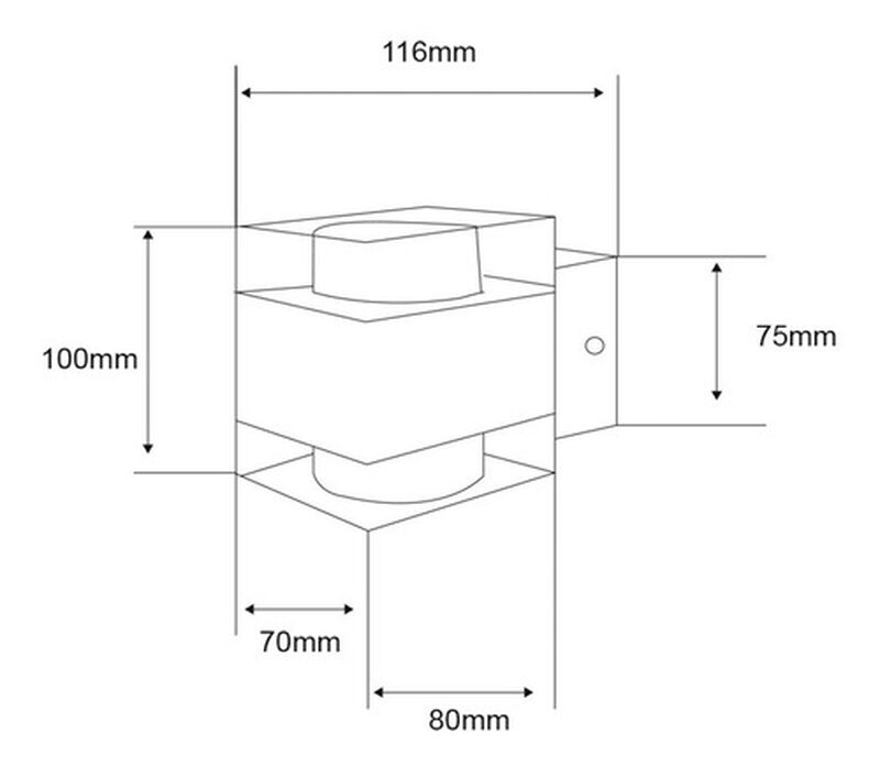 Lampara  Sobreponer Muro Cromado 6w Luz Suave C... image number null