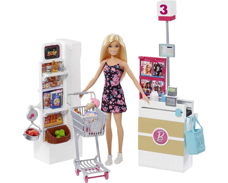 Barbie Supermercado con Mu&ntilde;eca FRP01 image number null