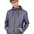 Chamarra Caballero Afelpada Capucha Gris Obscuro Roosevelt A318